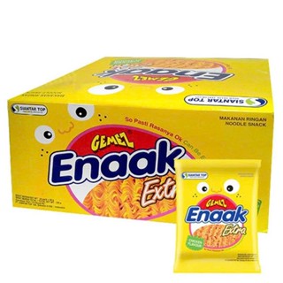  Snack Mì Hương Gà - Snack Noodle Chicken Flavour Gemez Enaak Extra  Hộp 24 gói x 30g  