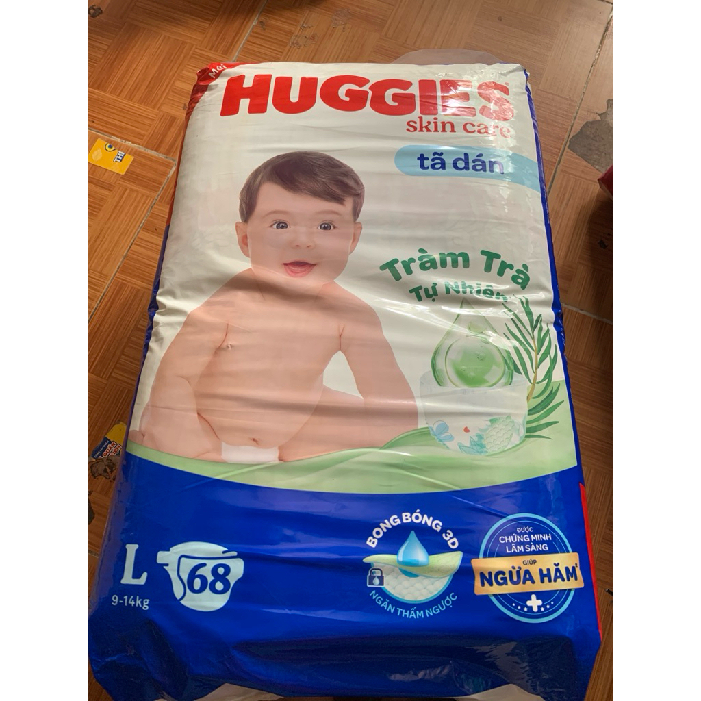 Tã dán huggies tràm trà tự nhiên mẫu cũ, HD  2026