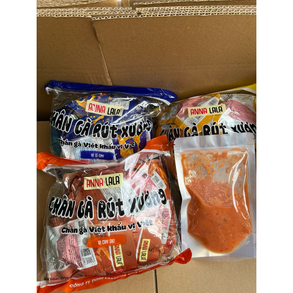 sỉ Một bịch chân gà rút xương ANNA LALA 20 chiếc(tặng 1 gói sốt chấm)