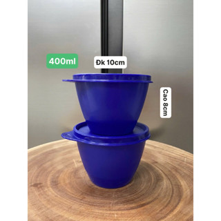 hộp khô Tupperware 400ml, dạng tròn; kín khí; thiết kế khoa học; tiện lợi đậy mở