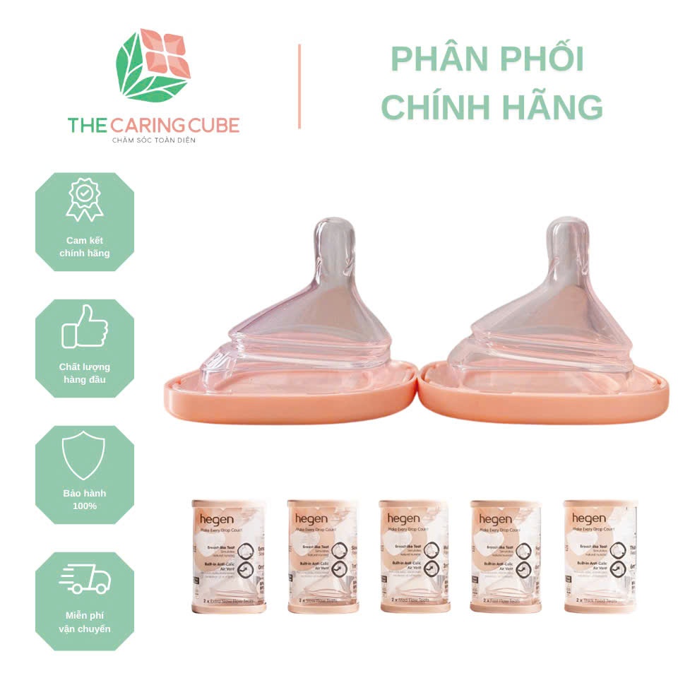 Núm ty Hegen đủ size cho bé ( Hàng chính hãng) _ The Caring Cube