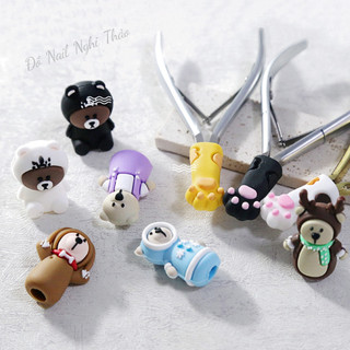Bọc đầu kìm nhặt da làm nail Nghi Thảo