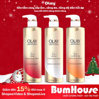 Sữa Tắm OLAY B3+ Siêu Dưỡng Trắng Da, Cấp Ẩm Và Đàn Hồi 500ml (Bản Thái)