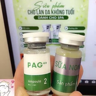 Tinh chất xử lý nám PAG+ và PAG++ Sữa Non PHAN AN GREEN phục hồi tái tạo căng bóng da sau peel tế bào gốc PAG+2