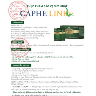 Caphelink New- Cafe Thảo Dược- Thơm Ngon Đậm Đà, Tăng Sức Đề Kháng