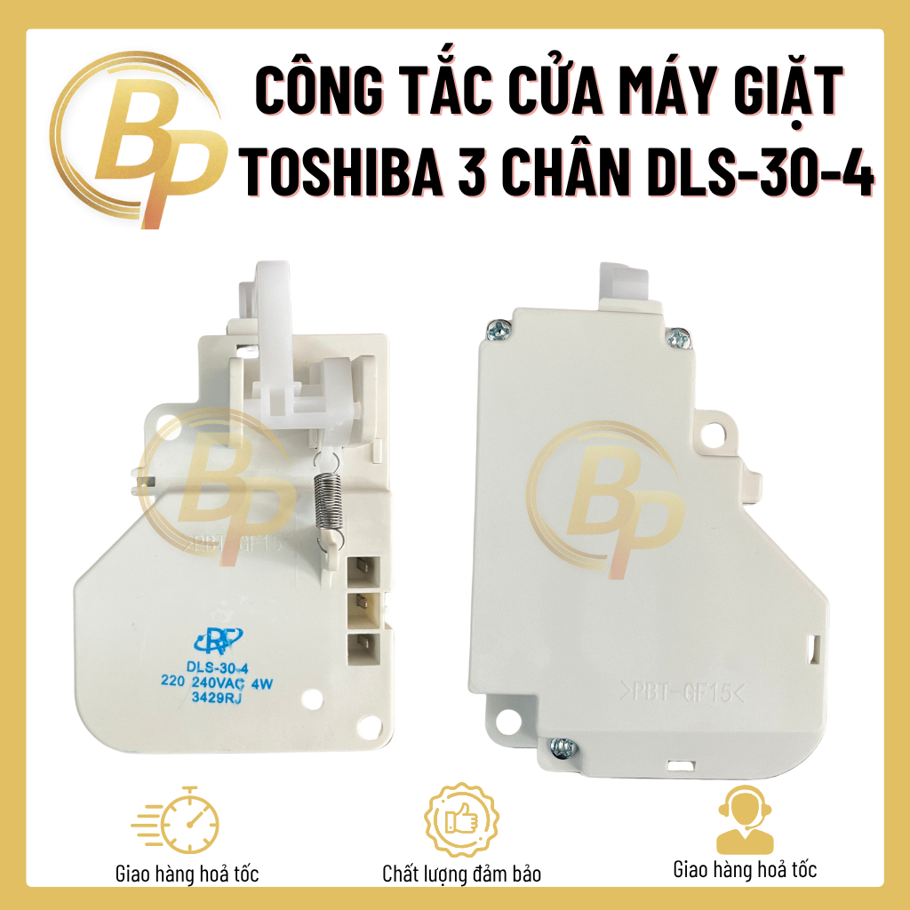 Công tắc cửa máy giặt Toshiba 3 chân E89 DLS-30-4 220 240V - Khoá 3 chân DLS-30-4 máy giặt Toshiba