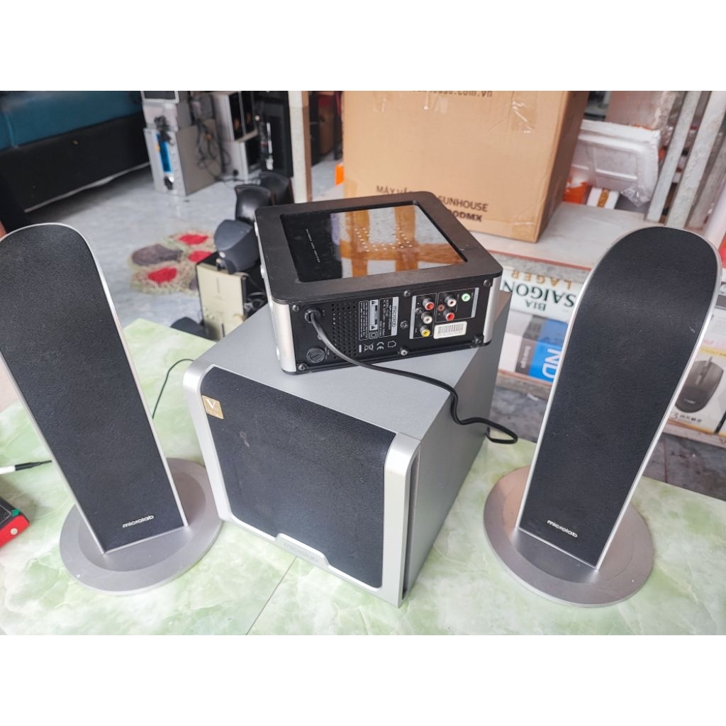 Bộ Loa bluetooth Mỹ  Microlab FC361 (2.1) sup 80w , bass lực treble hay, 145w, Đã qua sử dụng đẹp , 