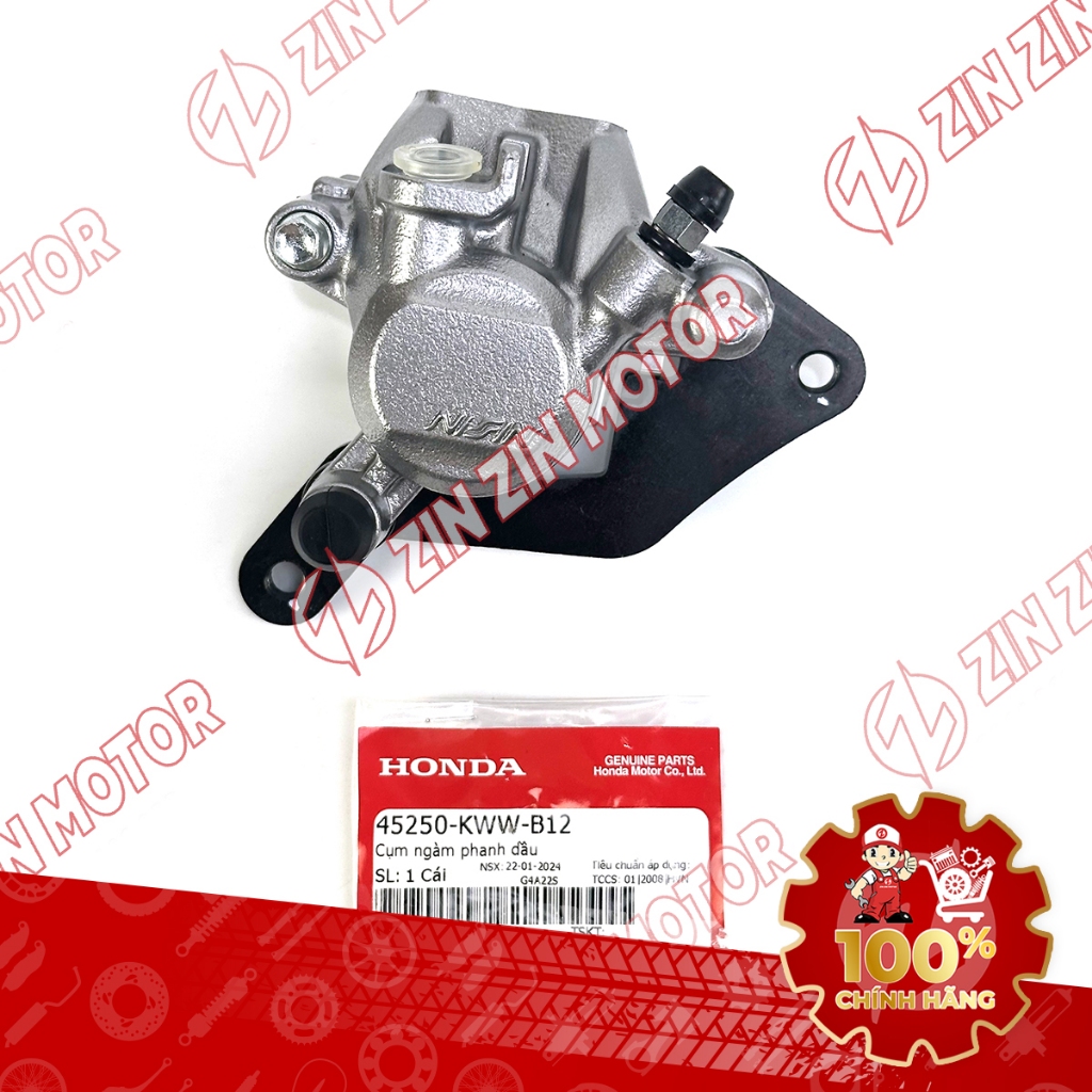 Ngàm Phanh Thắng, Heo Dầu Trước Wave Blade 110 2017 - 2025 Phanh Đĩa 45250-KWW-B12 Chính Hãng - ZZM