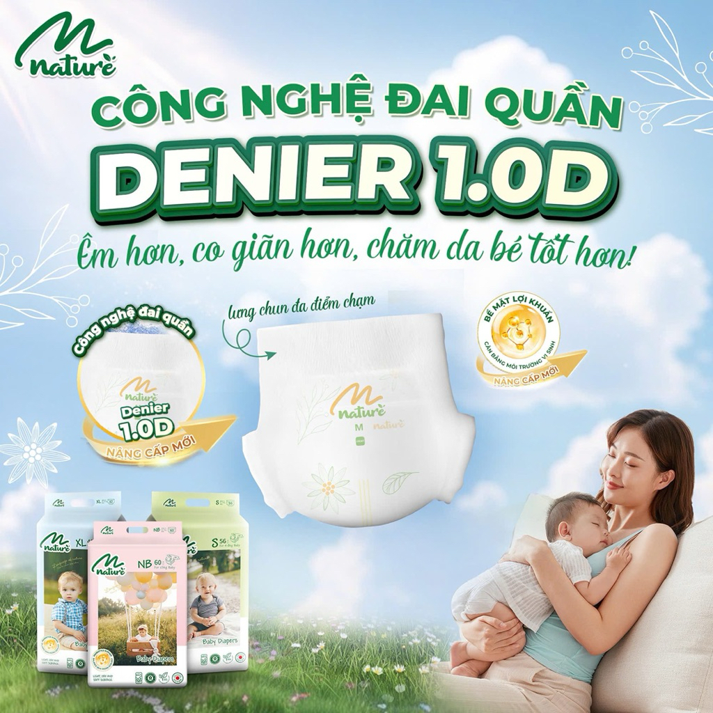 Tã/Bỉm MOMO NATURE Đủ size NB58/S58/Md52/Mq48/L44/XL42/XXL38