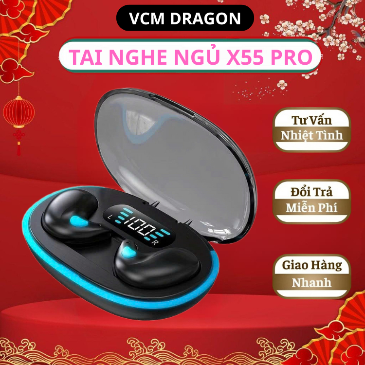 Tai nghe ngủ X55 / F9 / M10 / M100 PRO Thoải mái chống nước Giảm tiếng ồn Tai nghe Pin dài Điều khiể