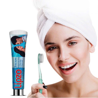 Kem Đánh Răng Lipzo Thiên Nhiên 3 Tác Dụng 190g - Trắng Răng, Ngừa Sâu Răng
