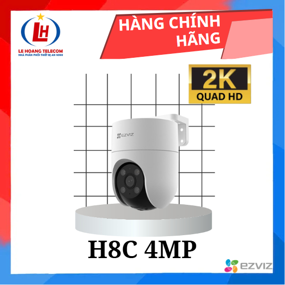 Camera IP quay quét WiFi 4MP EZVIZ H8c 2K+ , Hàng Chính Hãng