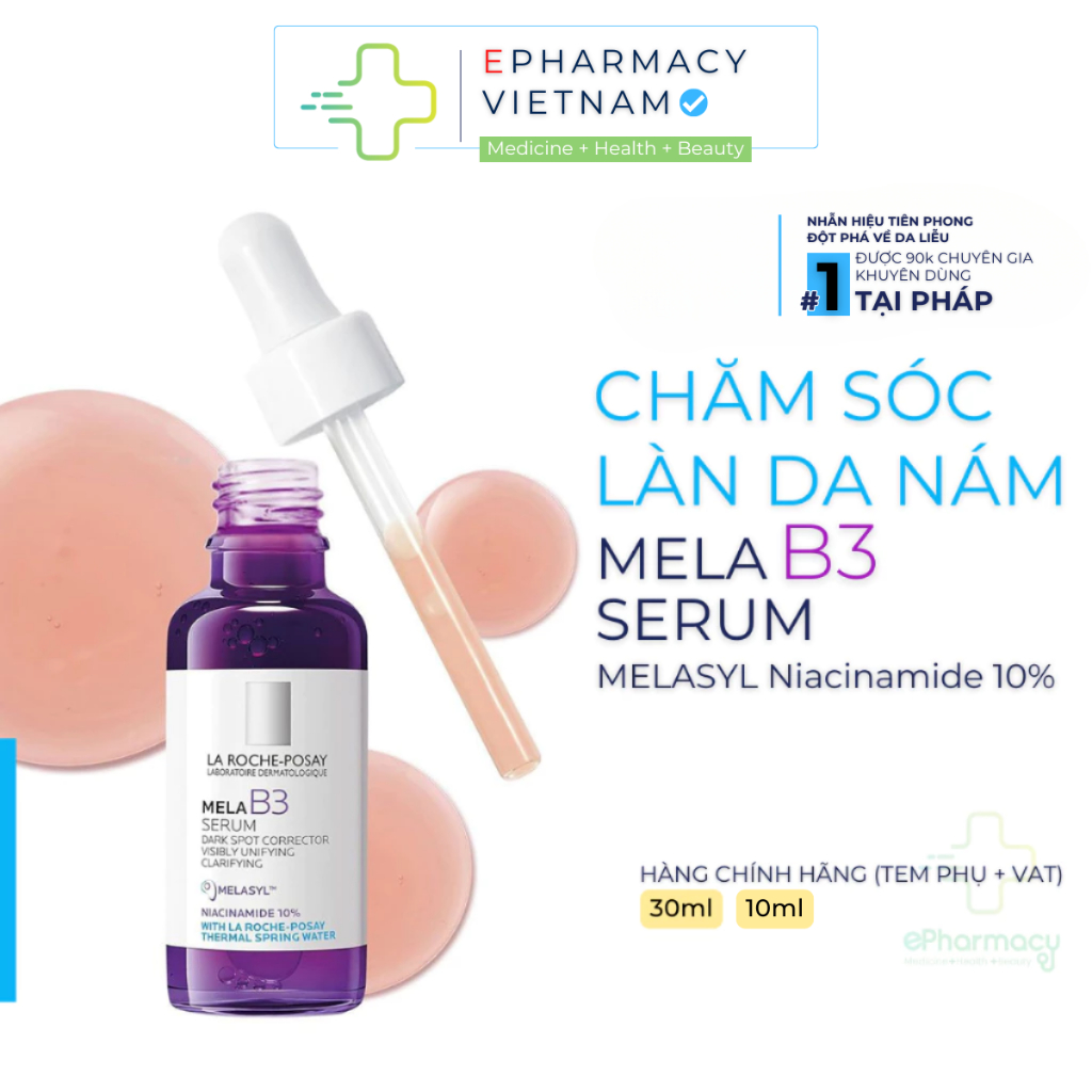 Serum LA ROCHE-POSAY Mela B3 Giảm Thâm Nám & Dưỡng Sáng Toàn Diện