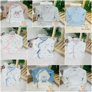  Avaler chính hãng - Áo dài tay sơ sinh bé trai bé gái chất sợi tre mềm mát  từ 0 đến 7 kg 