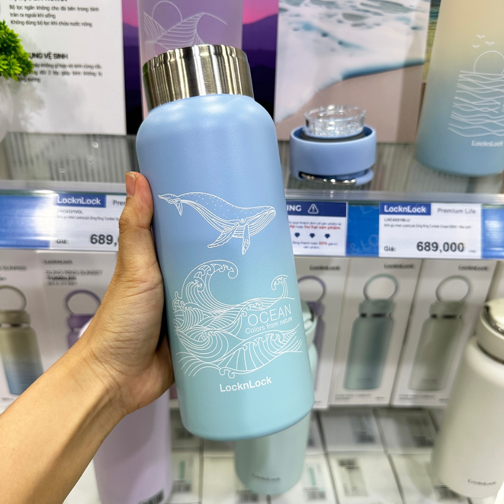 Bình Giữ Nhiệt LocknLock Sling Ring Nature Tumbler Có Quai Xách Cute 650ML LHC4321-4322 T2C | BigBuy360 - bigbuy360.vn