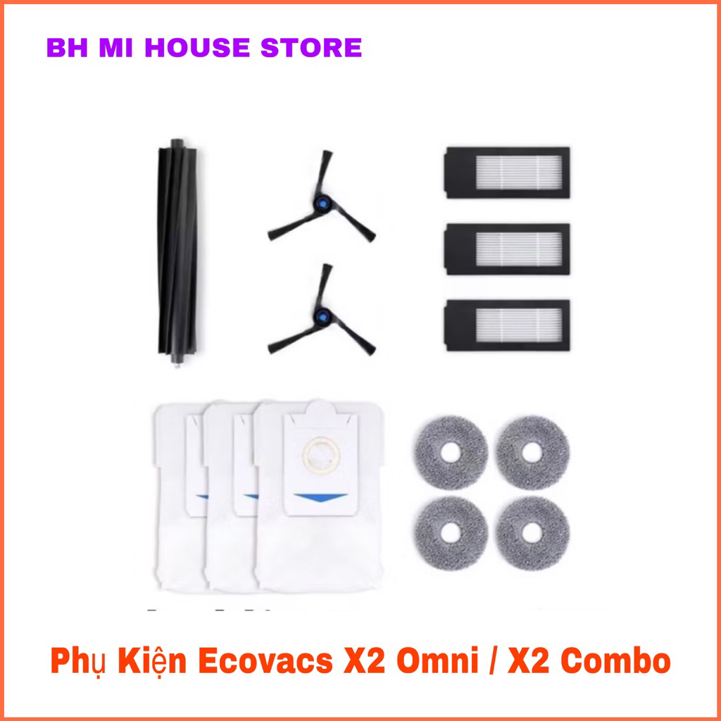 ( Hàng chính hãng ) Phụ kiện Robot Ecovacs X2 Omni / Ecovacs X2 Combo.