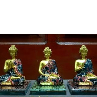 Tượng Phật Bổn Sư Thích Ca bằng đá 16cm