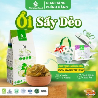  Ổi sấy dẻo Nonglamfood hộp 100g túi 300g Bổ sung vitamin C hỗ trợ tăng đề kháng ăn vặt tốt cho sức khoẻ 