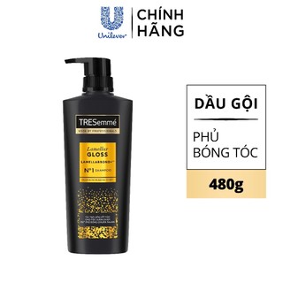 [LIVE] Combo Dầu Gội Và Dầu Xả TRESemmé Lamellar Gloss LamellarBond+ Phủ Bóng 8X Chuẩn Salon 480g, 480g