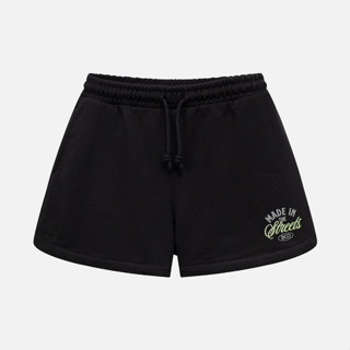 Quần Short Nữ BOO Chất Liệu Nỉ Da Cá Cao Cấp In Logo Made In The Streets