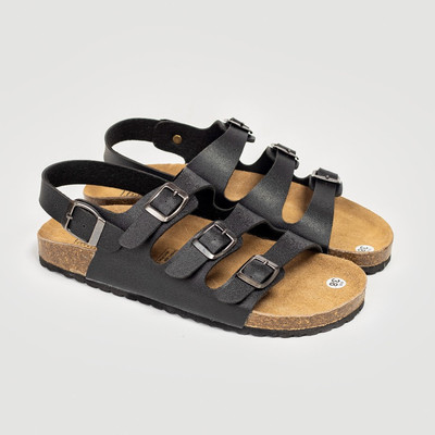 Sandal DA PU  Đế Trấu Ba Quai Ngang  Unisex Birken Vietnam Bioline - PU13