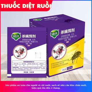(Set 5 gói) Thuốc diệt ruồi cấp tốc,  an toàn, hiệu quả, tiết kiệm chi phí