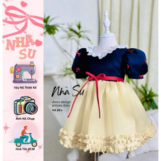 Váy Bạch Tuyết cho bé gái NS 205, đầm công chúa thiết kế cho chụp ảnh hoá trang công chúa halloween