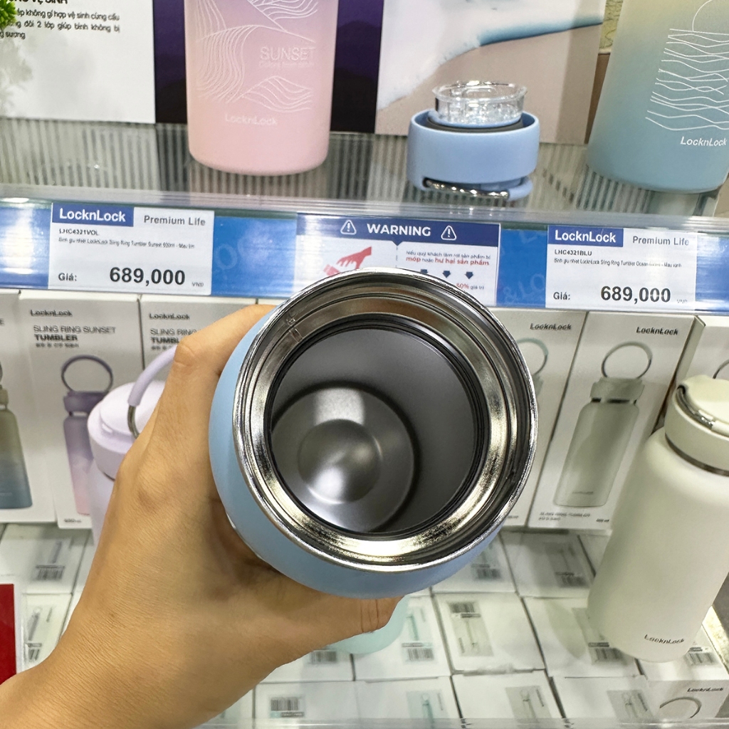 Bình Giữ Nhiệt LocknLock Sling Ring Nature Tumbler Có Quai Xách Cute 650ML LHC4321-4322 T2C | BigBuy360 - bigbuy360.vn