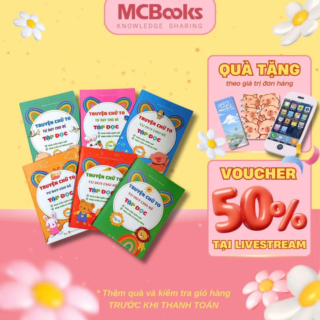 Sách - Truyện Chữ To Tư Duy Cho Bé Tập Đọc - MCBooks Chính Hãng