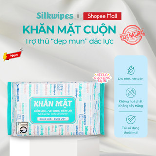 Khăn mặt khô dạng rút cao cấp SILKWIPES, Khăn khô lau mặt, Khăn mặt một lần dạng rút tiện lợi - R1