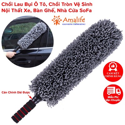 Chổi Lau Xe Ô Tô, Xe Tải Bằng Sợi Quang Dầu, Điều Chỉnh Được Độ Dài - Có Túi Đựng Đi Kèm Cao Cấp Chính Hãng Amalife