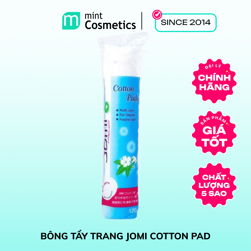 Bông tẩy trang Jomi Nhật Bản 100% cotton