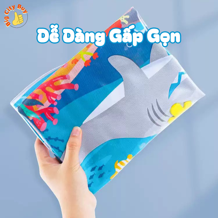 Thảm nước đệm nước mát cho bé nhún đệm nước chống tràn tặng kèm bơm, thảm nước cho em bé bò trườn_thumbnail_8