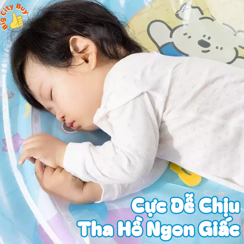 Thảm nước đệm nước mát cho bé nhún đệm nước chống tràn tặng kèm bơm, thảm nước cho em bé bò trườn_thumbnail_5