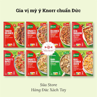  Gia vị sốt mỳ ý spaghetti Knorr Đức sốt kem nấm sốt cà chua bò bằm 