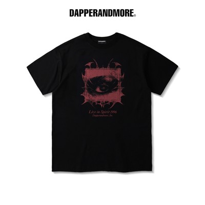 Áo Thun Unisex DAPPERANDMORE "SPIRIT EYE T-SHIRT" Form Rộng Oversize 100% Cotton 250GSM - Đen