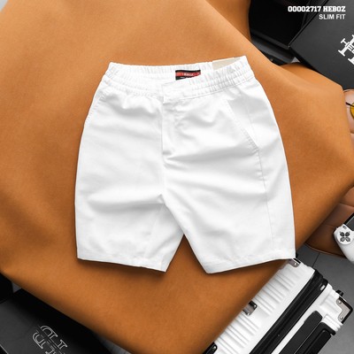 Quần short nam Heboz linen 4M, quần đùi nam thoáng mát lưng co giãn - 00002717
