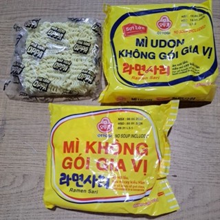COMBO 12 GÓI MÌ KHÔNG GÓI GIA VỊ OTTOGI 110g, mì UDON sợi to 100 g, mì cay, mì oppa không vị OTOKI