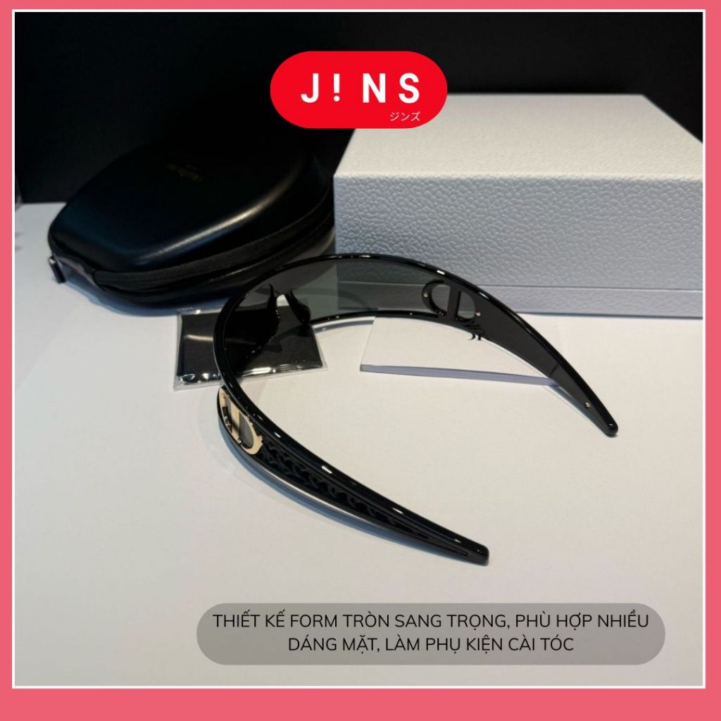 Kính mát thời trang cao cấp râm đen băng đô cài tóc cá tính vòng cung chữ D mùa hè đi biển bảo vệ mắt | BigBuy360 - bigbuy360.vn