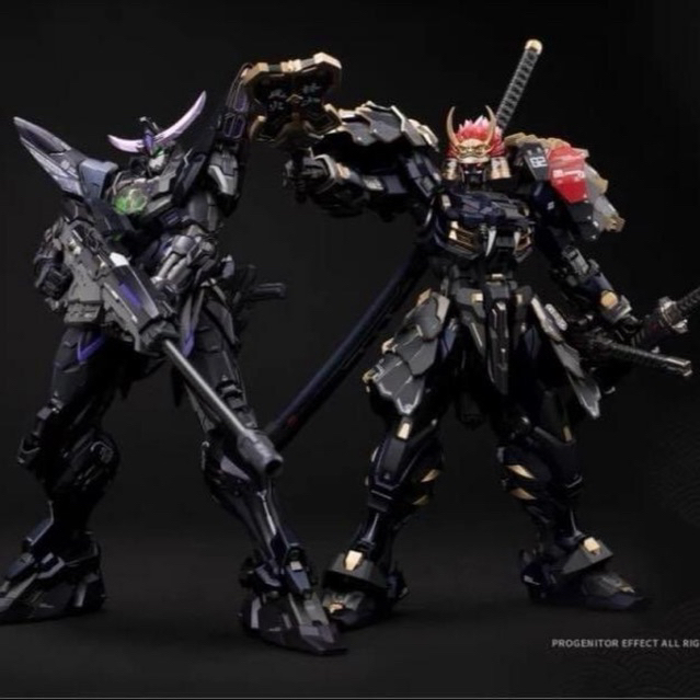 MÔ HÌNH MOSHOW TAKEDA SHINGEN  &  DATE MASAMUNE BLACK VER - LIMITED ACTION FIGURE.