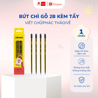  Bút Chì Mondez - 1 Chiếc Chì Mịn Cho Bé Cấp 1 Tập Viết M10001 