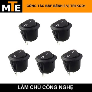 Combo 5 công tắc bập bênh tròn 2 vị trí KCD1