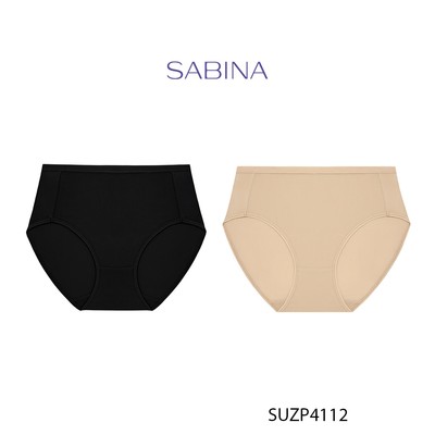 [SALE XẢ HÀNG] Combo 2 Quần Lót Lưng Cao Vừa Cạp Cao Màu Trơn Cao Cấp Panty Zone By Sabina SUZP4112