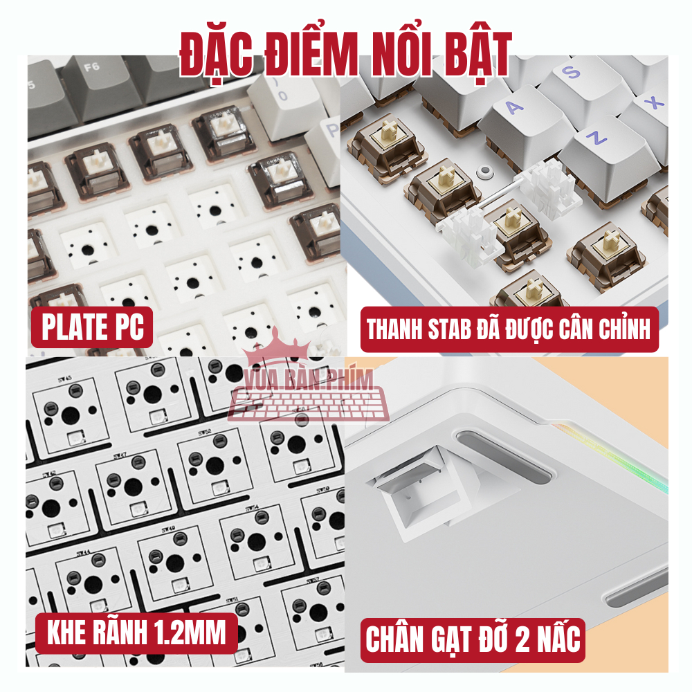 Bàn phím cơ không dây Aula F108 | aula f108 pro, màn hình tùy chỉnh , mạch xuôi, 3 mode, hotswap, led rgb, full foam | BigBuy360 - bigbuy360.vn