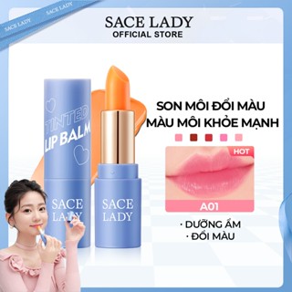 Son Dưỡng Môi SACE LADY  Thay đổi Dưỡng ẩm Nhiệt độ Son Môi Siêu Dính 3.5g