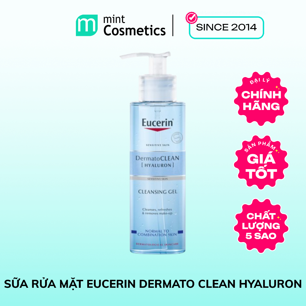 Sữa Rửa Mặt Eucerin Dermato Clean Hyaluron