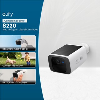  Camera ngoài trời SoloCam S220 - Không dây | Năng lượng mặt trời | Kháng nước & bụi IPX7 | Đàm thoại 2 chiều - BH 12th 