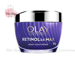   CHÍNH HÃNG  Kem Dưỡng Olay Regenerist Retinol 24 Night Moisturiser 50g – Retinol Dịu Nhẹ Mờ Nếp Nhăn 
