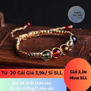 [GIÁ SỈ] Vòng tay chỉ Đỏ - chỉ Ngũ sắc đá Ngũ sắc Phong Thuỷ May Mắn Bình An Tài Lộc Charm