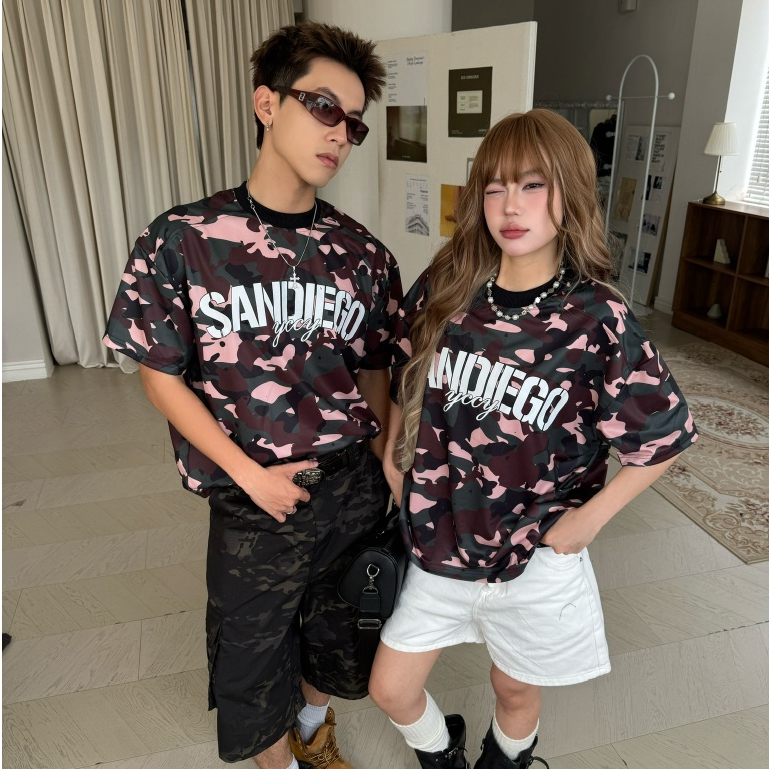 YC1996 - Áo Camo Rằn Ri Phá Cách SANDIEGO Local Brand Unisex